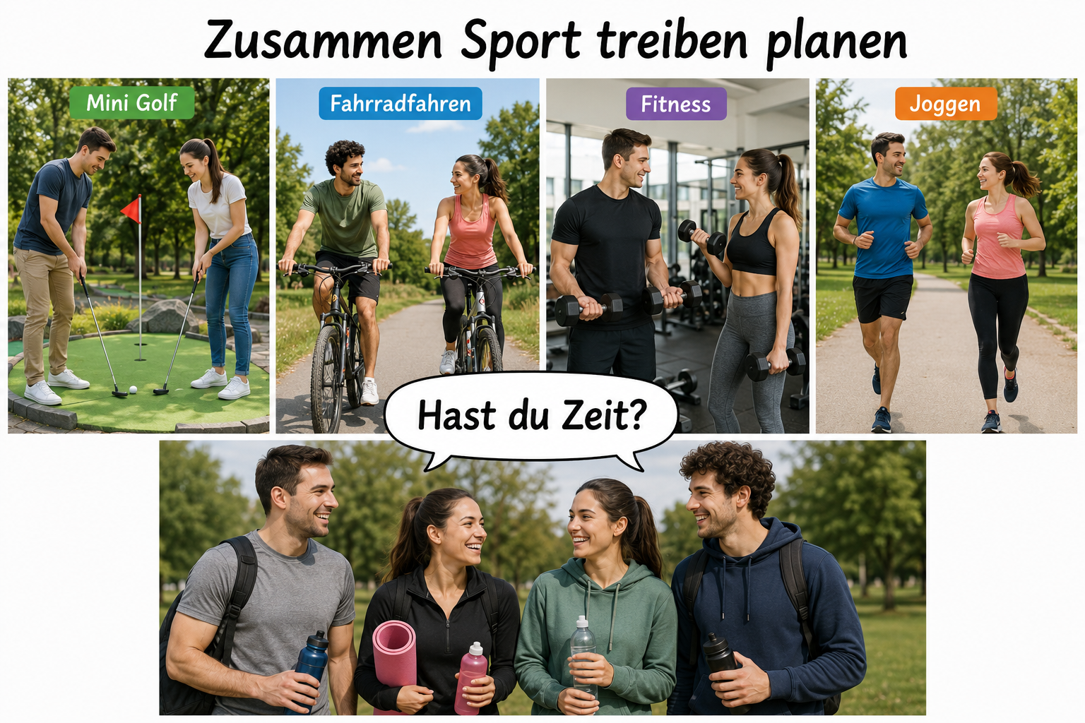 A2 Telc Mündlich – Teil 3: Zusammen Sport treiben